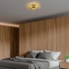 Elegáns arany csillár, 36 x 36 x 12 cm | Fém ház, nem állítható magasságú, E27 aljzat (max. 40W) | Tökéletes modern lakóterekhez, IP20 besorolású