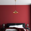Elegáns arany csillár, fém test, 35 cm átmérő, állítható magasság 27-126 cm, E27 foglalat, IP20 | Tökéletes modern lakóterekbe és étkezőkbe
