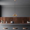 Elegáns arany csillár, fém test, 35 cm átmérő, állítható magasság 27-126 cm, E27 foglalat, IP20 | Tökéletes modern lakóterekbe és étkezőkbe