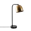 Modern asztali lámpa fém házzal, fekete és vintage kivitelben, 52 cm magas | E27 Aljzat, 40W Max, 250 cm Kábel | Stílusos világítás Glam és skandináv dekorációhoz