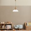 Elegáns fehér csillár, fém test, Ø41 cm, állítható magasság 45-130 cm, E27 aljzat, modern dizájn otthoni és irodai használatra, IP20 besorolás