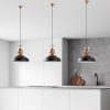 Elegáns fekete csillár, fém test, Ø41 cm, állítható magasság 45-130 cm, E27 aljzat, modern design otthonra és irodára, stílusos világítási megoldás