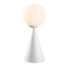 Skandináv stílusú asztali lámpa, fehér fémház, 43 cm magas, 19 x 19 cm talp, E27 aljzat, 40W Max, 200 cm kábel | Elegáns és minimalista dizájn