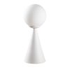 Skandináv stílusú asztali lámpa, fehér fémház, 43 cm magas, 19 x 19 cm talp, E27 aljzat, 40W Max, 200 cm kábel | Elegáns és minimalista dizájn