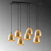 Elegáns aranycsillár, 85 x 35 cm, magasság 113 cm | Állítható, 7 x E27 Max 40W | Modern Glam skandináv dizájn a stílusos belső terekhez