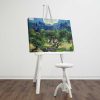 Van Gogh dekoratív vászonfestmény, 45 x 70 cm, 100% velúr vászon, 100% fa keret (3 cm vastag) | Elegáns művészet otthoni és irodai dekorációhoz