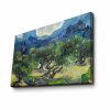 Van Gogh dekoratív vászonfestmény, 45 x 70 cm, 100% velúr vászon, 100% fa keret (3 cm vastag) | Elegáns művészet otthoni és irodai dekorációhoz