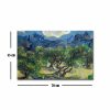 Van Gogh dekoratív vászonfestmény, 45 x 70 cm, 100% velúr vászon, 100% fa keret (3 cm vastag) | Elegáns művészet otthoni és irodai dekorációhoz