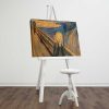 Edvard Munch dekoratív vászonfestmény, 45 x 70 cm, 100% velúr vászon, 3 cm fakeret | Elegáns művészet lakberendezéshez és galériafalakhoz