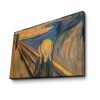 Edvard Munch dekoratív vászonfestmény, 45 x 70 cm, 100% velúr vászon, 3 cm fakeret | Elegáns művészet lakberendezéshez és galériafalakhoz