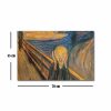 Edvard Munch dekoratív vászonfestmény, 45 x 70 cm, 100% velúr vászon, 3 cm fakeret | Elegáns művészet lakberendezéshez és galériafalakhoz