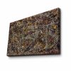 Jackson Pollock No. 5 dekoratív vászonfestmény, 45 x 70 cm, 100% velúr vászon, 3 cm-es fakeret | Lenyűgöző művészet otthoni és irodai dekorációhoz