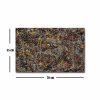 Jackson Pollock No. 5 dekoratív vászonfestmény, 45 x 70 cm, 100% velúr vászon, 3 cm-es fakeret | Lenyűgöző művészet otthoni és irodai dekorációhoz