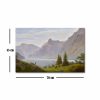 Caspar David Friedrich elegáns dekoratív vászonfestménye, 45 x 70 cm | 100% velúr vászon, 100% fa keret (3 cm) | Lenyűgöző hegyi tó táj