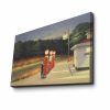 Edward Hopper dekoratív vászonfestmény, 45 x 70 cm, 100% velúr vászon, 100% fa keret (3 cm vastag) | Elegáns művészet otthoni és irodai dekorációhoz