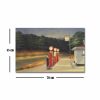 Edward Hopper dekoratív vászonfestmény, 45 x 70 cm, 100% velúr vászon, 100% fa keret (3 cm vastag) | Elegáns művészet otthoni és irodai dekorációhoz