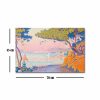Paul Signac elegáns dekoratív vászonfestménye, Gulf Juan, 45 x 70 cm | 100% velúr vászon, 100% fa keret (3 cm vastag) | Tökéletes otthoni dekorációhoz