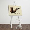 René Magritte dekoratív vászonfestmény, 45 x 70 cm, 100% velúr vászon, 3 cm fakeret | Elegáns művészet otthoni és irodai dekorációhoz