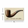 René Magritte dekoratív vászonfestmény, 45 x 70 cm, 100% velúr vászon, 3 cm fakeret | Elegáns művészet otthoni és irodai dekorációhoz
