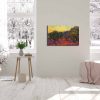 Vincent Van Gogh olajfák dekoratív vászonfestmény, 45 x 70 cm | 100% velúr vászon, 100% fa keret (3 cm vastag) | Elegáns művészet lakberendezéshez