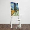 Van Gogh dekoratív vászonfestmény, 45 x 70 cm, 100% velúr vászon, 100% fa keret (3 cm vastag) | Elegáns művészet otthoni és irodai dekorációhoz