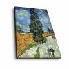 Van Gogh dekoratív vászonfestmény, 45 x 70 cm, 100% velúr vászon, 100% fa keret (3 cm vastag) | Elegáns művészet otthoni és irodai dekorációhoz