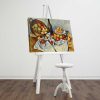 Paul Cézanne dekoratív vászonfestménye, „Le Panier de Pommes” | 45 x 70 cm | 100% velúr vászon, 100% fa keret (3 cm vastag) | Elegáns művészet lakberendezéshez