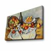 Paul Cézanne dekoratív vászonfestménye, „Le Panier de Pommes” | 45 x 70 cm | 100% velúr vászon, 100% fa keret (3 cm vastag) | Elegáns művészet lakberendezéshez