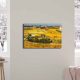 Vincent Van Gogh "The Harvest" dekoratív vászonfestmény, 45 x 70 cm, 100% velúr vászon, 3 cm-es fakeret | Elegáns művészet otthoni és irodai dekorációhoz