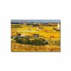 Vincent Van Gogh "The Harvest" dekoratív vászonfestmény, 45 x 70 cm, 100% velúr vászon, 3 cm-es fakeret | Elegáns művészet otthoni és irodai dekorációhoz