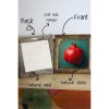 Elegáns dekoratív keretes festmény, 100% kő, 15,5 x 15,5 cm | Erős 100% fa keret (2,5 cm vastag) | UV-nyomtatott művészet otthoni dekorációhoz