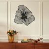 Elegáns fekete dekoratív fém falióra, 70 x 70 cm | 100% acél, 1,5 mm vastag | Csendes mechanizmus, könnyű 1,7 kg | Tökéletes otthoni és irodai dekorációhoz