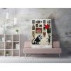 Lenyűgöző Banksy dekoratív vászonfestmény, 70 x 100 cm, 50% pamut/50% poliészter, digitális nyomtatás vászonra, 2 x 3 cm-es fakerettel keretezve, tökéletes a modern dekorációhoz