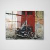 Lenyűgöző Banksy dekoratív edzett üvegfestmény, 70 x 100 cm | 100% edzett üveg, 4 mm vastag | Tökéletes a modern lakberendezés és a művészet szerelmeseinek