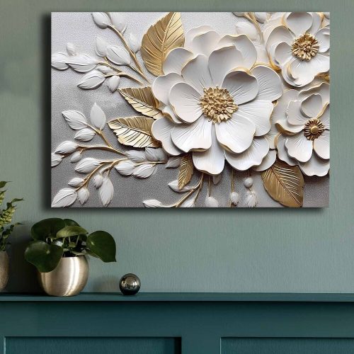Lenyűgöző dekoratív vászonfestmény, 70 x 100 cm | 100% vászon (2,8 mm) és 100% fenyőfa keret | Tökéletes a lakberendezés és a művészet szerelmeseinek