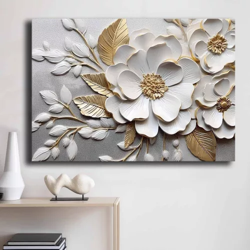 Lenyűgöző dekoratív vászonfestmény, 70 x 100 cm | 100% vászon (2,8 mm) és 100% fenyőfa keret | Tökéletes a lakberendezés és a művészet szerelmeseinek