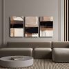 Elegáns dekoratív vászonfestő készlet (3 db), 100% vászon és fenyőfa keret, mindegyik 45 x 70 cm | Teljes méret: 145 x 70 cm | Tökéletes otthoni dekorációhoz