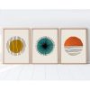 Elegáns dekoratív keretes MDF festmények (3 db), 30 x 40 cm | 100% MDF és tömörfa keret, 2,5 cm vastag | Tökéletes a lakberendezés és a művészet szerelmeseinek