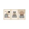 Elegáns dekoratív keretes MDF festmények (3 db), 30 x 40 cm | 100% MDF és tömörfa keret, 2 cm vastag | Tökéletes a lakberendezés és a művészet szerelmeseinek