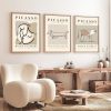 Elegáns dekoratív keretes MDF festmények (3 db), 50 x 35 cm | 100% MDF és tömörfa keret, 2 cm vastag | Tökéletes a lakberendezés és a művészet szerelmeseinek