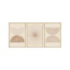 Elegáns dekoratív keretes MDF festmények (3 db), 50 x 35 cm | 100% MDF és tömörfa keret, 2 cm vastag | Tökéletes a lakberendezés és a művészet szerelmeseinek