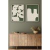 Elegáns dekoratív keretes MDF festmények (2 db), 50 x 70 cm | 100% MDF és tömörfa keret, 2,5 cm vastag | Tökéletes a lakberendezés és a művészet szerelmeseinek