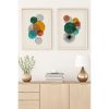 Elegáns dekoratív keretes MDF festmények (2 db), 50 x 70 cm | 100% MDF és tömörfa keret, 2,5 cm vastag | Tökéletes a lakberendezés és a művészet szerelmeseinek