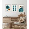 Elegáns dekoratív keretes MDF festmények (3 db), 50 x 70 cm | 100% MDF és tömörfa keret, 2,5 cm vastag | Tökéletes a lakberendezés és a művészet szerelmeseinek