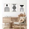 Elegáns dekoratív keretes MDF festmények (3 db), 50 x 70 cm | 100% MDF és tömörfa keret, 2,5 cm vastag | Tökéletes a lakberendezés és a művészet szerelmeseinek
