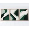 Elegáns dekoratív keretes MDF festmények (3 db), 50 x 70 cm | 100% MDF és tömörfa keret, 2,5 cm vastag | Tökéletes a lakberendezés és a művészet szerelmeseinek