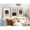 Elegáns dekoratív keretes MDF festmények (3 db), 50 x 70 cm | 100% MDF és tömörfa keret, 2,5 cm vastag | Tökéletes a lakberendezés és a művészet szerelmeseinek
