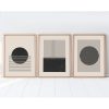 Elegáns dekoratív keretes MDF festmények (3 db), 50 x 70 cm | 100% MDF és tömörfa keret, 2,5 cm vastag | Tökéletes a lakberendezés és a művészet szerelmeseinek
