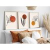 Elegáns dekoratív keretes MDF festmények (3 db), 50 x 70 cm | 100% MDF és tömörfa keret, 2,5 cm vastag | Tökéletes a lakberendezés és a művészet szerelmeseinek