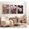 Elegáns dekoratív keretes MDF festmények (3 db), 50 x 70 cm | 100% MDF és tömörfa keret, 2,5 cm vastag | Tökéletes a lakberendezés és a művészet szerelmeseinek